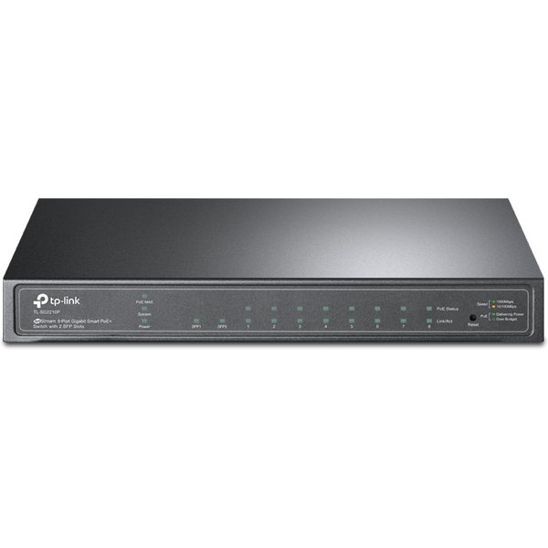 TP-Link JetStream 8-Port Gigabit Smart PoE+ Switch with 2 SFP Slots
