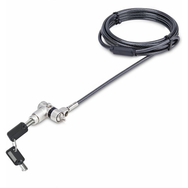 StarTech.com 3-in-1 Universal Laptop Lock 6.6ft (2m). Master Keyed Loc