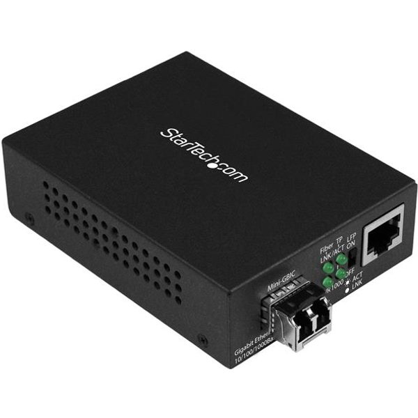 StarTech.com Multi-Mode (MM) LC Fiber Media Converter for 10/100/1000