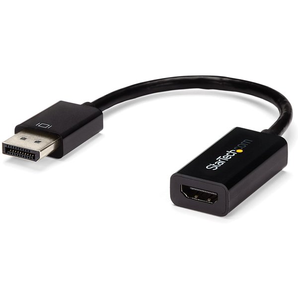 StarTech.com DisplayPort to HDMI Adapter - 4K 30Hz Active DisplayPort to HDMI Video Converter - DP to HDMI Monitor/TV/Display Cable Adapter Dongle - Ultra HD DP 1.2 to HDMI 1.4 Adapter