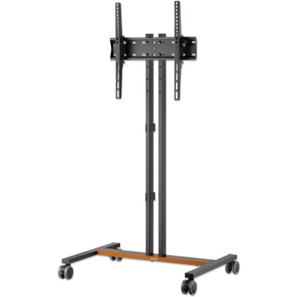 Manhattan Trolley Mount Stand for TV & Monitors, For screens: 34" to 55", VESA compatability: all between 200x200 to 400x400mm - check the dimensions of the four mounting holes on back of screen to ensure it fits, Max 35kg, Height-adjustable to four level