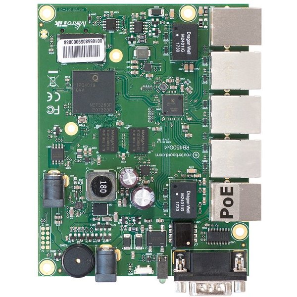 Mikrotik RB450Gx4 wired router Gigabit Ethernet Green