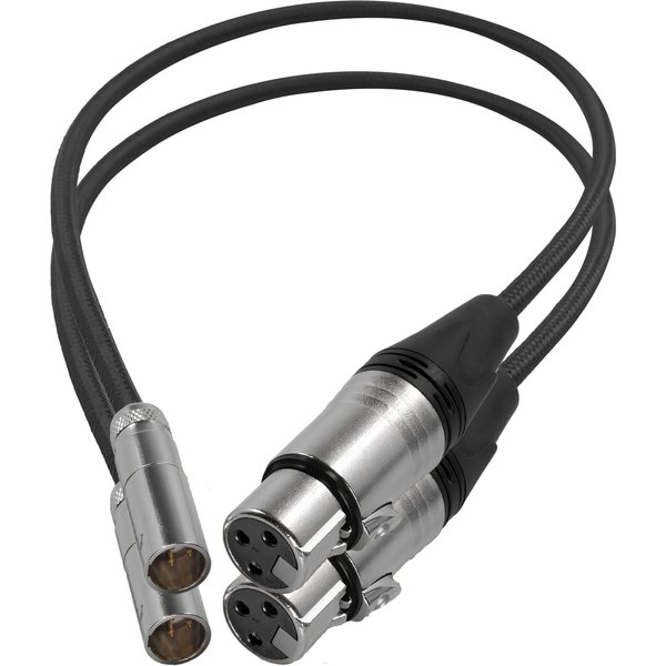 Kondor Blue KB-MXLRM-F16-Bk audio cable 0.4 m XLR mini XLR (3-pin) Bla