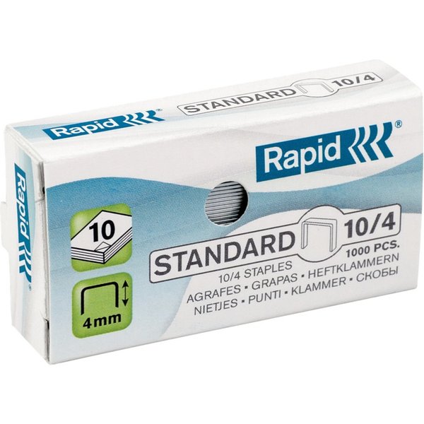 Rapid Staples Standard 10/4 Galvanized Box of 1000