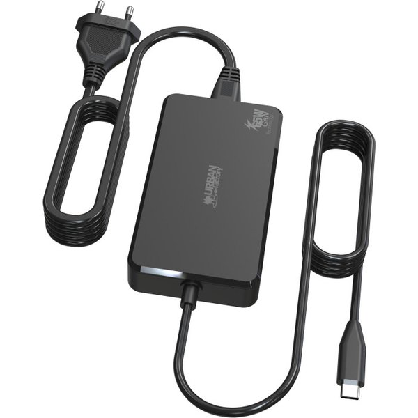 Urban Factory POWEE BLOCK: UNIVERSAL USB-C GAN 65W - CABLE LENGTH 180C