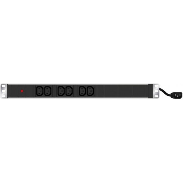 Hypertec 808900-HY power distribution unit (PDU) 1U Black 6 AC outlet(