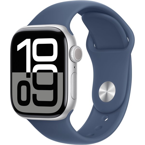 Apple Watch Series 10 GPS + Cellular 42mm Silver Aluminium Case with D