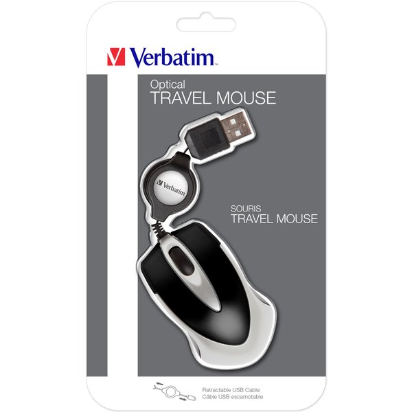 Verbatim Go Mini Optical Travel Mouse - Black