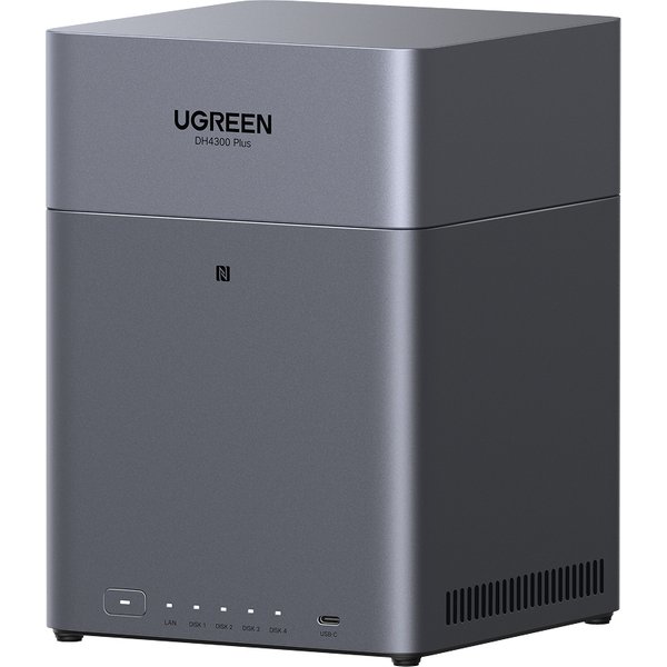 Ugreen DH4300 Plus NAS Mini Tower 8 GB LPPDDR4X UGOS Pro Grey