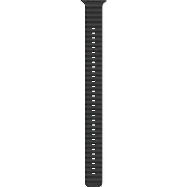 Apple 49mm Black Ocean Band Extension - Natural Titanium Finish