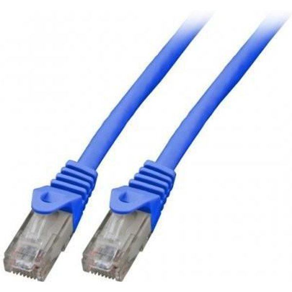 Mercodan Patchkabel KAT6 UTP. Blå. 1.0m. Halogenfri. 2x4xAWG24 LSZH. P