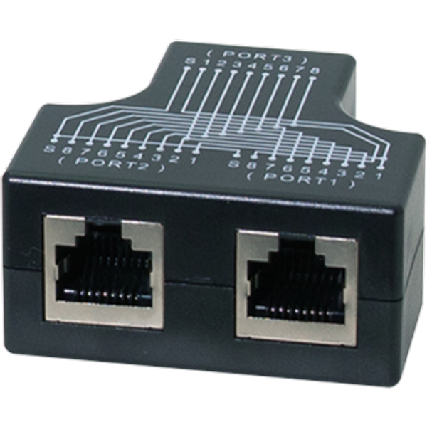 LogiLink Cable sharing adapter. shielded T-adapter 1:1 parallel