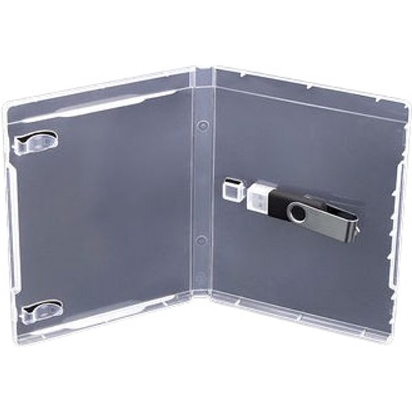 MediaRange BOX905 USB flash drive case Polypropylene (PP) Transparent