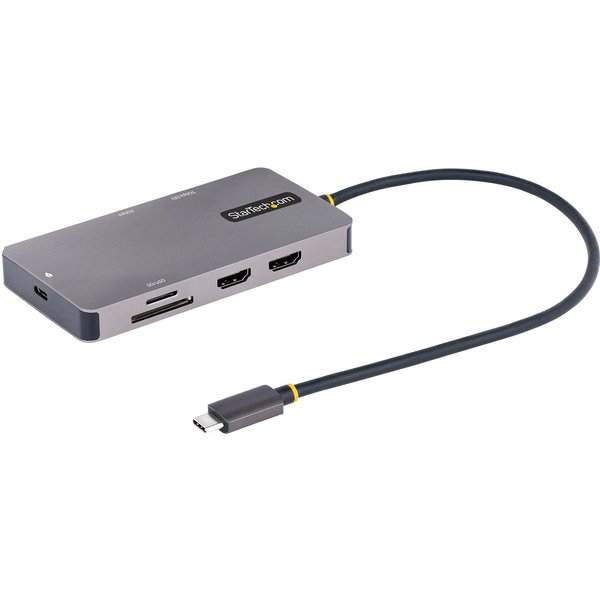 StarTech.com USB C Multiport Adapter. Dual HDMI Video. 4K 60Hz. 2Pt 5G
