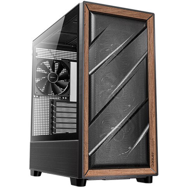 Antec 0-761345-10133-2 computer case Midi Tower Black, Wood