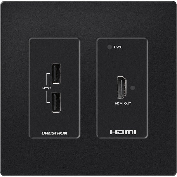 Crestron HD-RXU-4KZ-101-2G-B AV extender AV receiver Black