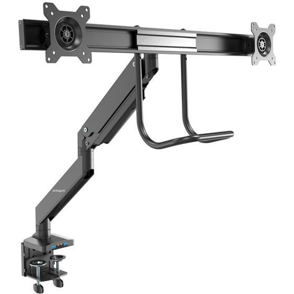 StarTech.com Desk Mount Dual Monitor Arm with USB & Audio - Slim F