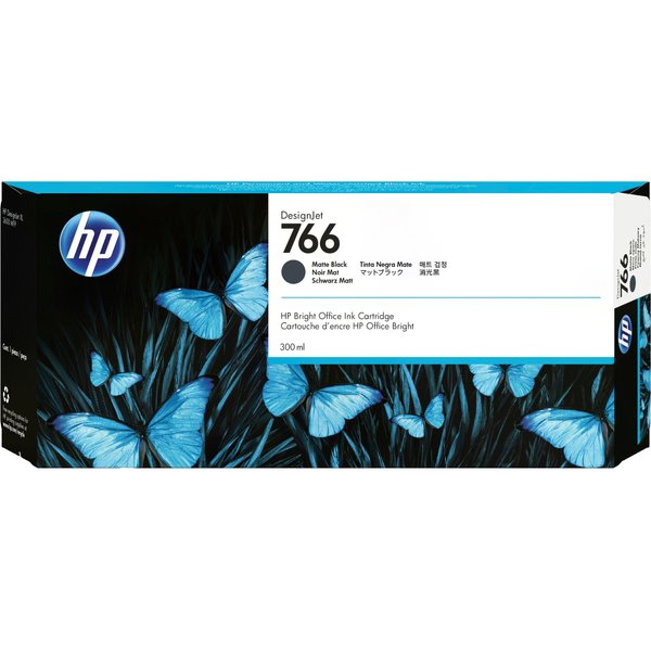 HP P2V92A/766 Ink cartridge black matt 300ml for HP DesignJet XL 3600