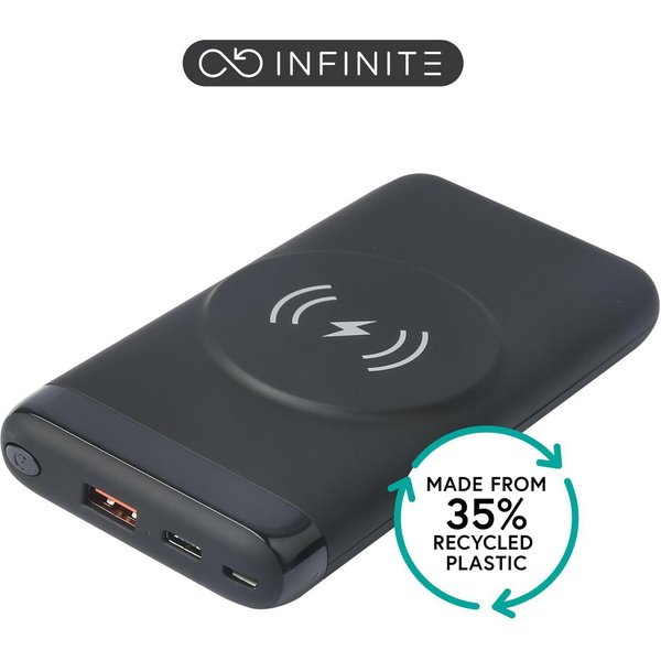 eSTUFF ES641042 power bank Wireless charging Black
