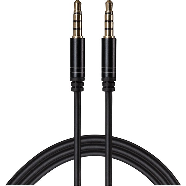 Maplin 3.5mm Aux Stereo 4 Pole Jack Plug to 3.5mm 4 Pole Jack Plug Cab