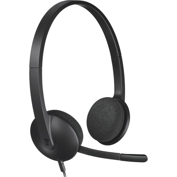 Logitech H340 USB Computer Headset. Product type: Headset. Connectivity technology: Wired. Recommended usage: Office/Call center. Headphone frequency: 20 - 20000 Hz. Cable length: 1.8 m. Weight: 100 g. Product colour: Black