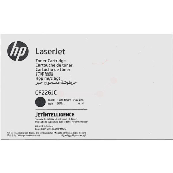 HP CF226JC Toner cartridge Contract. 10.2K pages ISO/IEC 19752 for HP