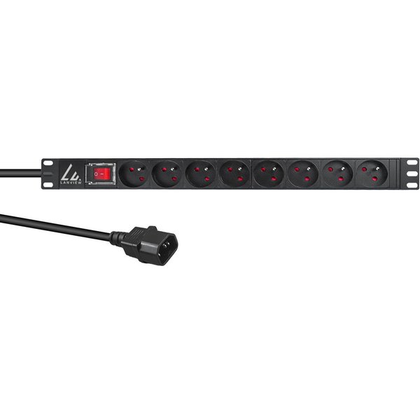 Lanview LVR-2MSCH-SW-C13-8 power distribution unit (PDU) 8 AC outlet(s