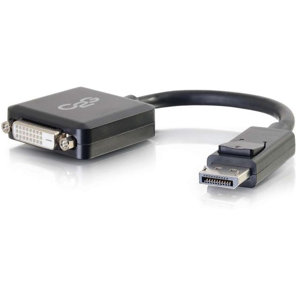 C2G 8in DisplayPortTM Male to Single Link DVI-D Female Adapter Convert