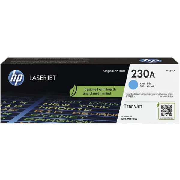 HP W2301A/230A Toner cartridge cyan. 1.8K pages ISO/IEC 19798 for HP C