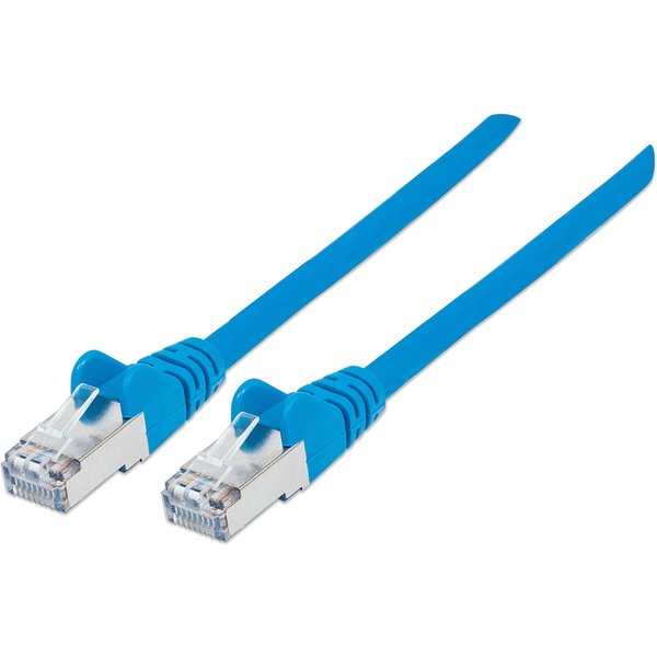 Intellinet Network Patch Cable Cat6A 5m Blue Copper S/FTP LSOH / LSZH PVC RJ45 Gold Plated Contacts Snagless Booted Lifetime Warranty 5 m Cat6a S/FTP (S-STP) RJ-45 RJ-45 Blue