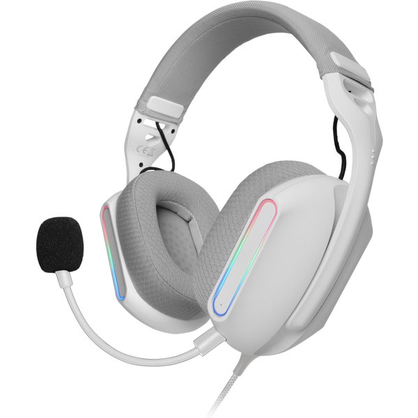 Mars Gaming MH-PROW Headset Wired Head-band USB Type-A White