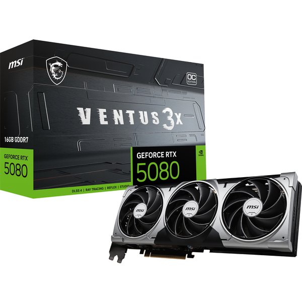 MSI VENTUS GeForce RTX 5080 16G 3X OC NVIDIA 16 GB GDDR7