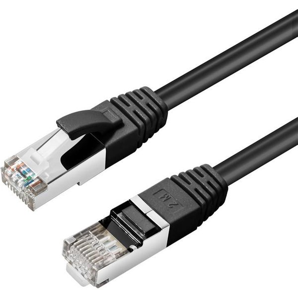 Microconnect MC-SFTP6A01S networking cable Black 1 m Cat6a S/FTP (S-ST