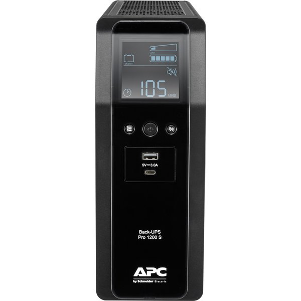 APC Back-UPS Pro. 1200VA/720W. Tower. 230V. 8x IEC C13 outlets. Sine W