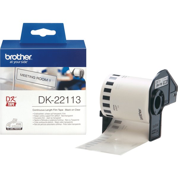 Brother DK-22113 DirectLabel Etikettes Transparent 62mm x 15.24m for B