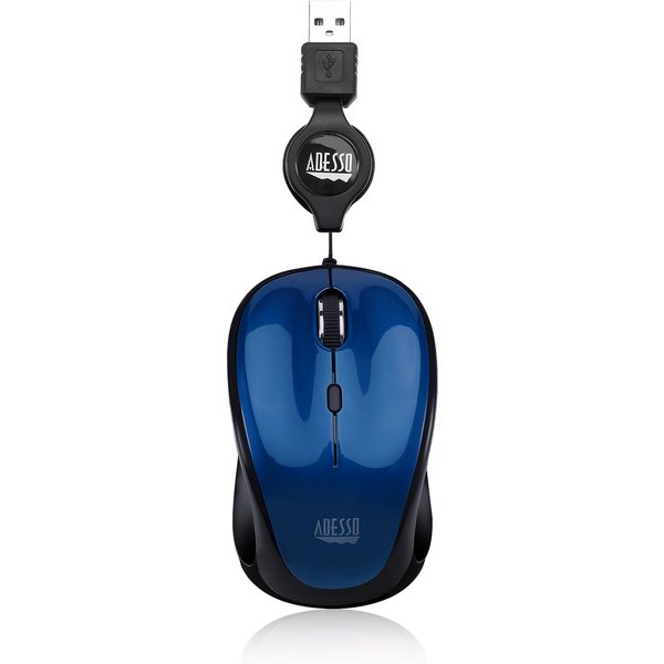 Adesso iMouse S8L - USB Illuminated Retractable Mini Mouse