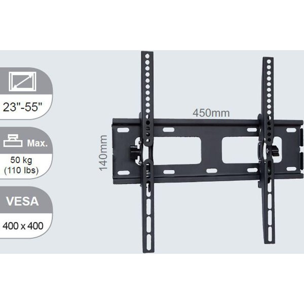 Vivolink VLMW2355T TV mount/stand 139.7 cm (55") Black