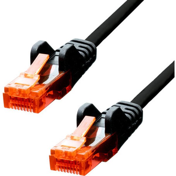 ProXtend CAT6 U/UTP CCA PVC Ethernet Cable Black 7M