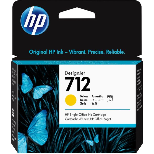HP 3ED69A/712 Ink cartridge yellow 29ml for HP DesignJet T 200