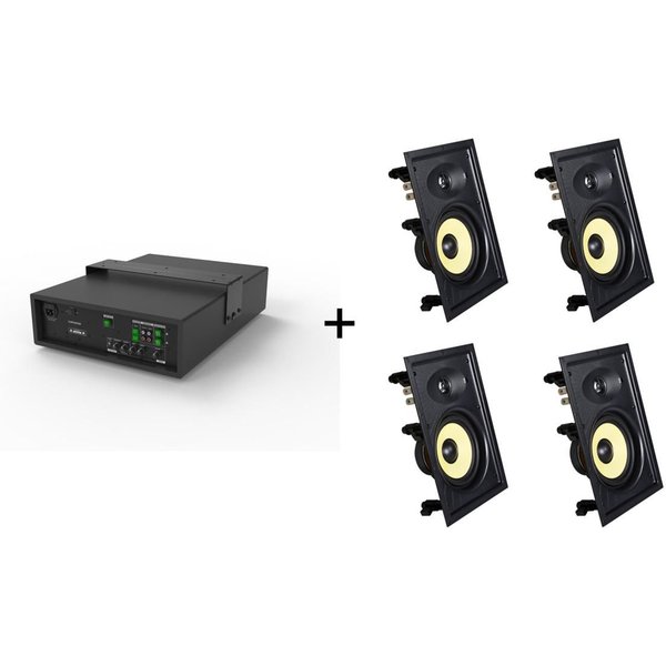 Vivolink Audiopack Subwoofer + 4 x premium in-wall speakers - (Limited