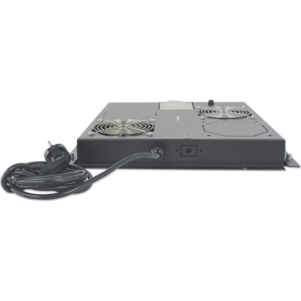Intellinet 2-Fan Ventilation Unit for 19" Racks. Roof Mount. with