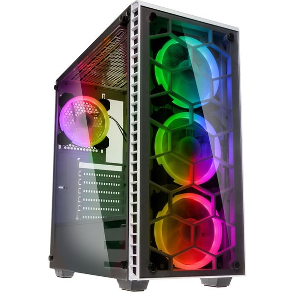 Kolink OBSERVATORY WHITE Midi Tower Black. White