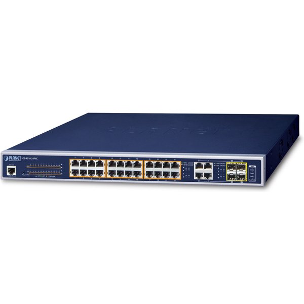PLANET GS-4210-24P4C network switch Managed L2/L4 Gigabit Ethernet (10