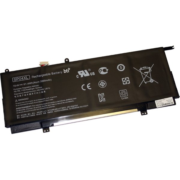BTI L28764-005 compatible 61.4Wh 4-cell battery for HP SPECTRE X360 CO
