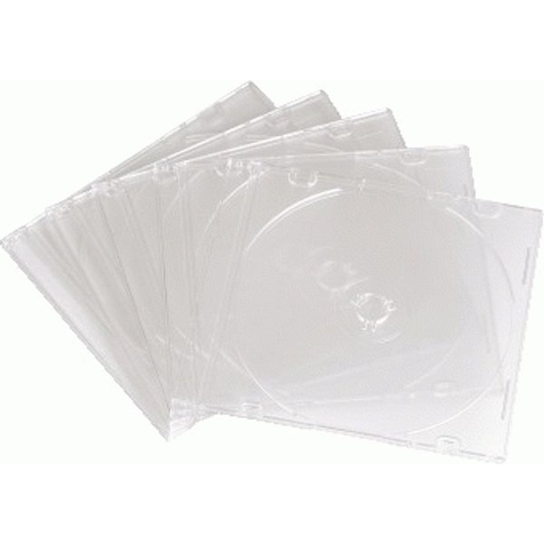 Hama CD Slim Empty Box. pack 10. transparent 1 discs