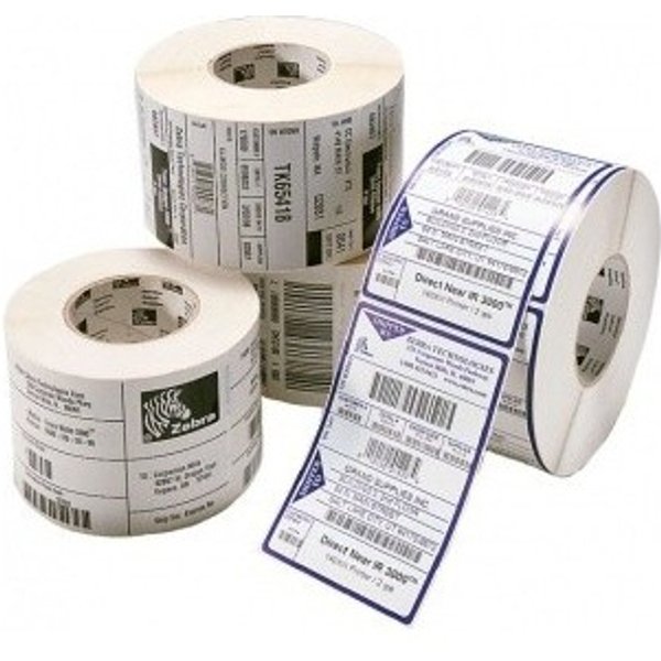 Zebra Z-Ultimate 3000T. Product colour: White Label type: Permanent Adhesive Type: Die-cut label. Label width: 10.2 cm Label height: 6.4 cm Maximum roll diameter: 2 m. Labels per pack: 8880 pc(s) Labels per roll: 2220 pc(s)