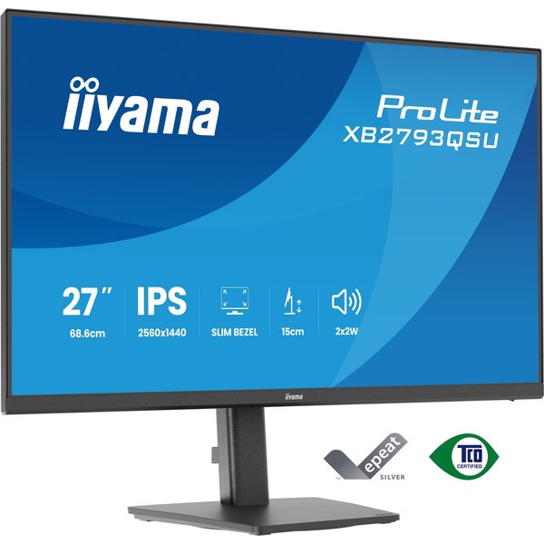 iiyama ProLite XB2793QSU-B1 computer monitor 68.6 cm (27") 2560 x