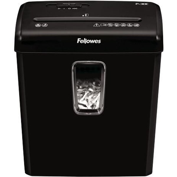Fellowes Powershred P-30C paper shredder Cross shredding 22 cm Black