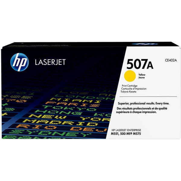 HP CE402A/507A Toner cartridge yellow. 6K pages ISO/IEC 19798 for HP L