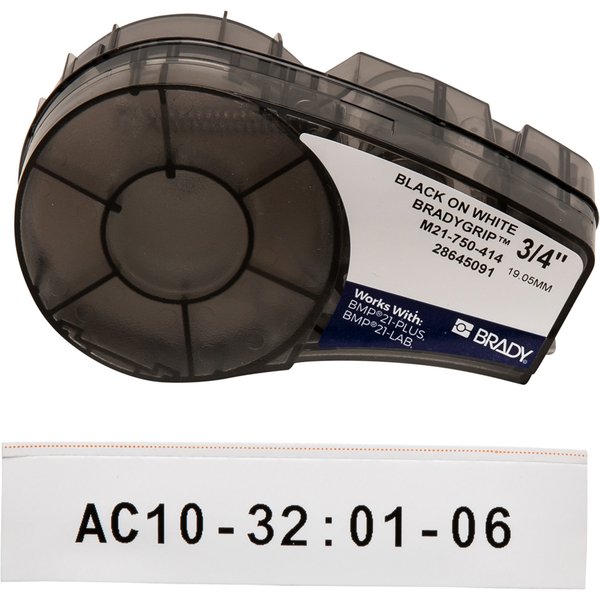 Brady M21-750-414 printer label Black. White Self-adhesive printer lab